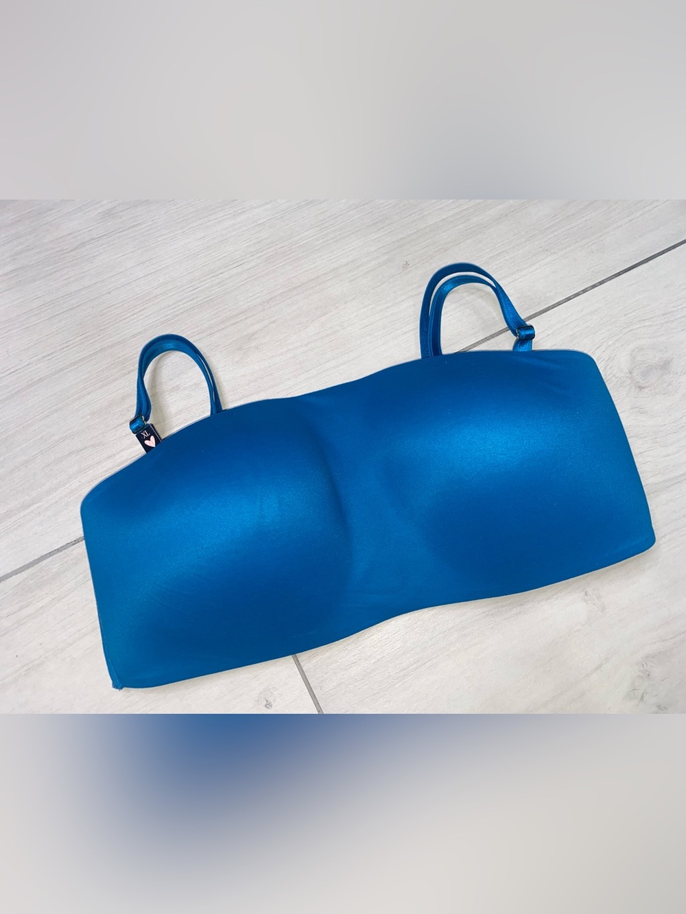 Victoria's Secret Teal Blue Strapless Bandeau with Removable Straps